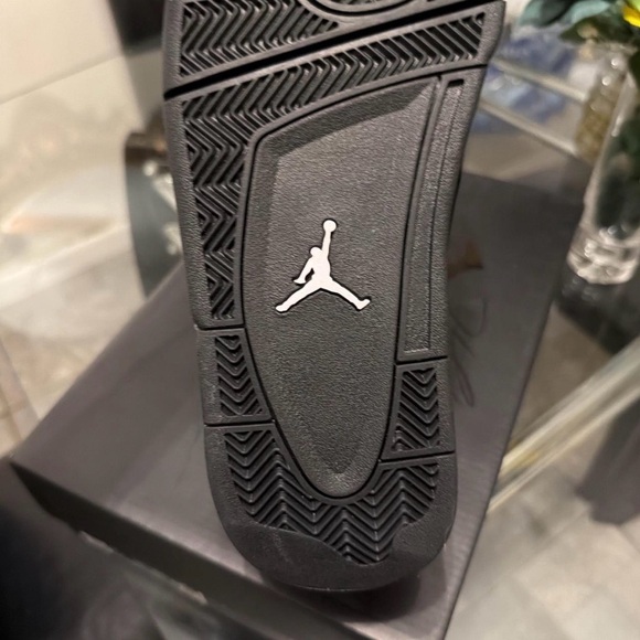 Jordan Men's Black and Gray Sneakers - Picture 5 of 5